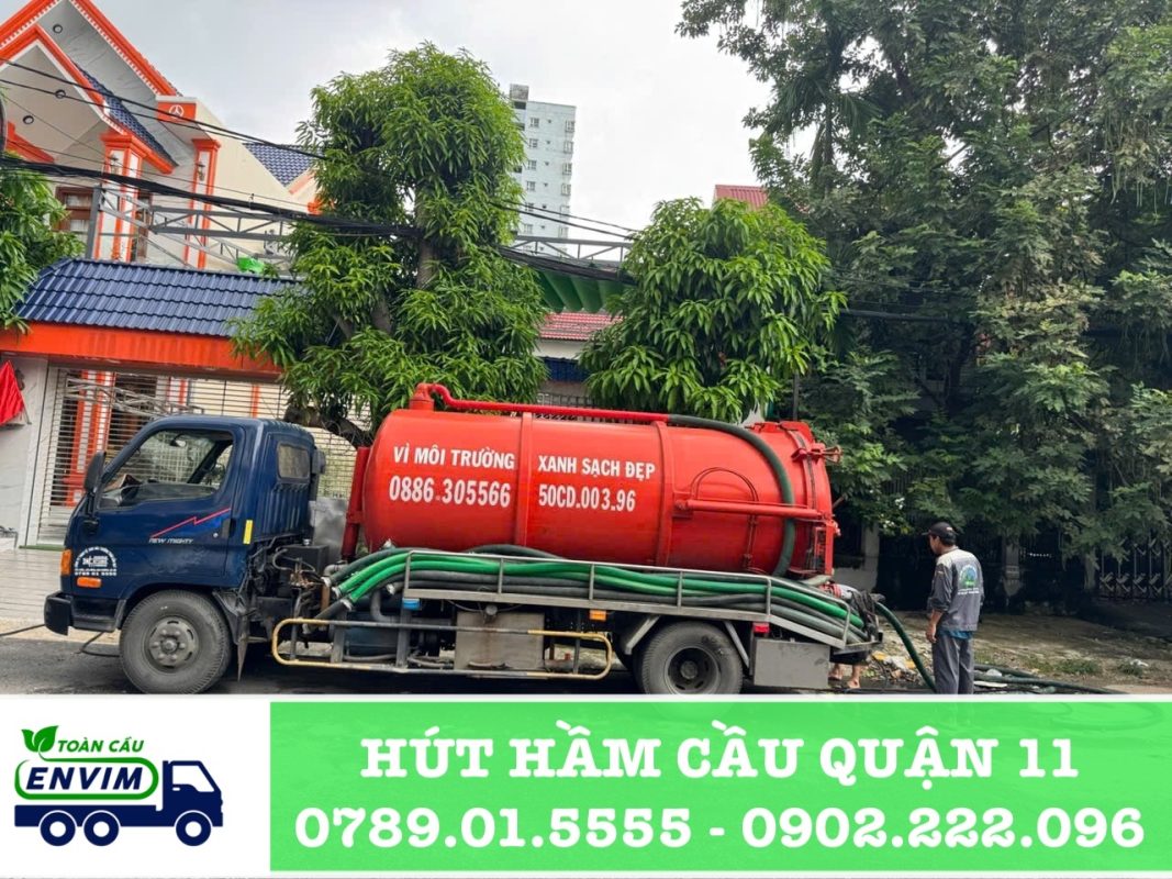 hút hầm cầu quận 11 uy tín